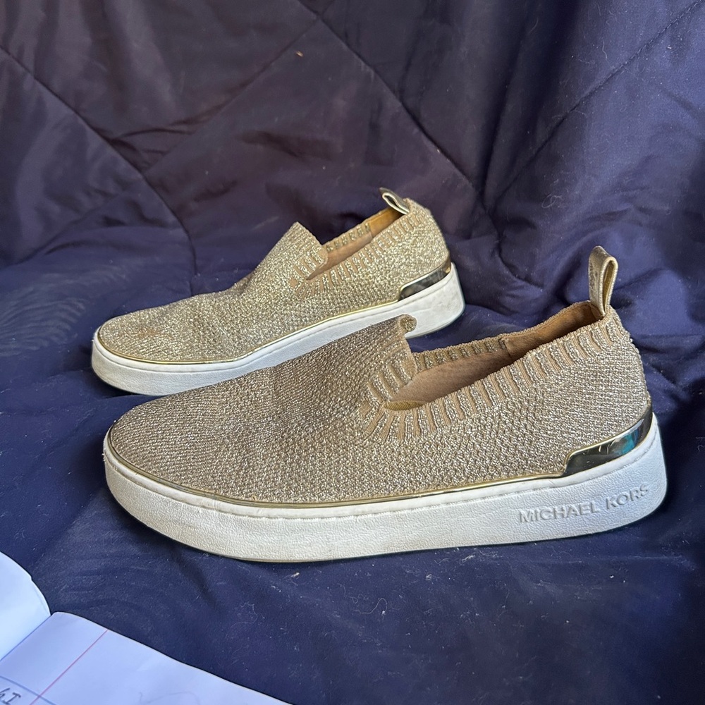MICHAEL Michael Kors Tan Slip-On Loafers
